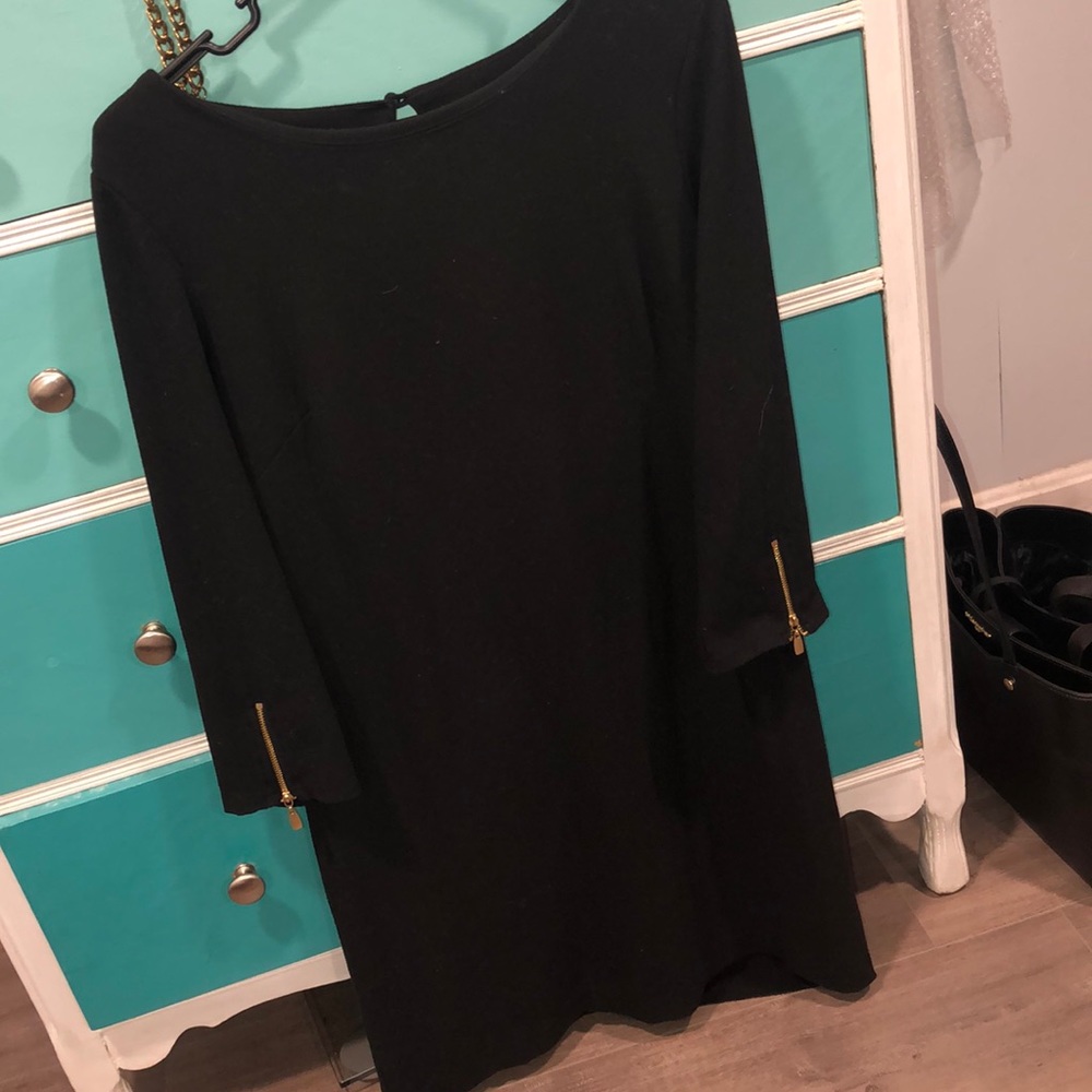 Black with gold detail Laundry dress